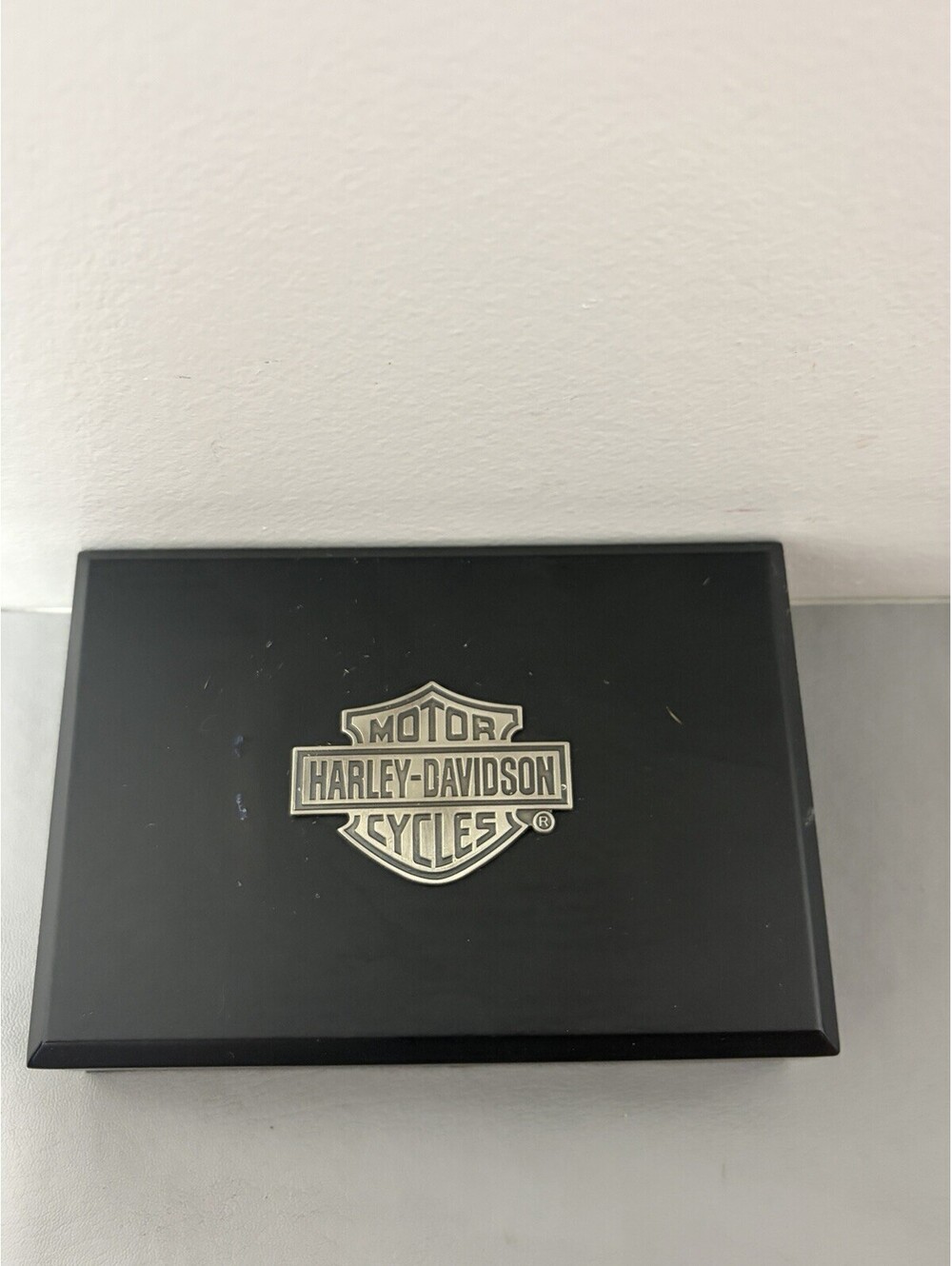 Harley-Davidson Keepsake Storage Box - 2 Compartments - Metal Logo On Cover